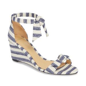 Alexandre Birman Clarita Wedge Sandal in Night Sky NWOB Size 38